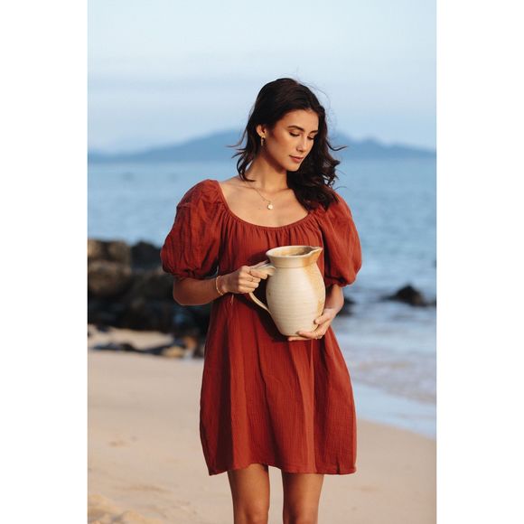 Joyfolie Dresses & Skirts - Mia Joy women’s medium rust boho dress Joyfolie